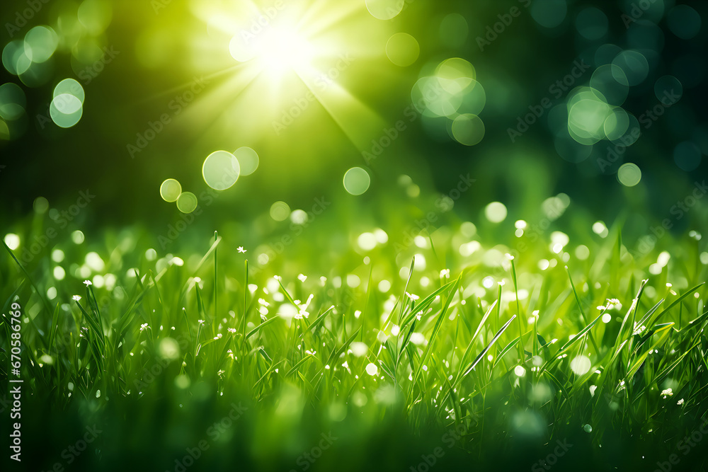 Obraz premium green grass background, nature background