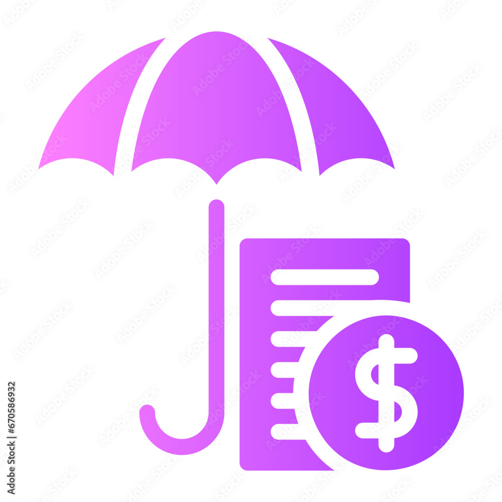insurance gradient icon insurance gradient icon