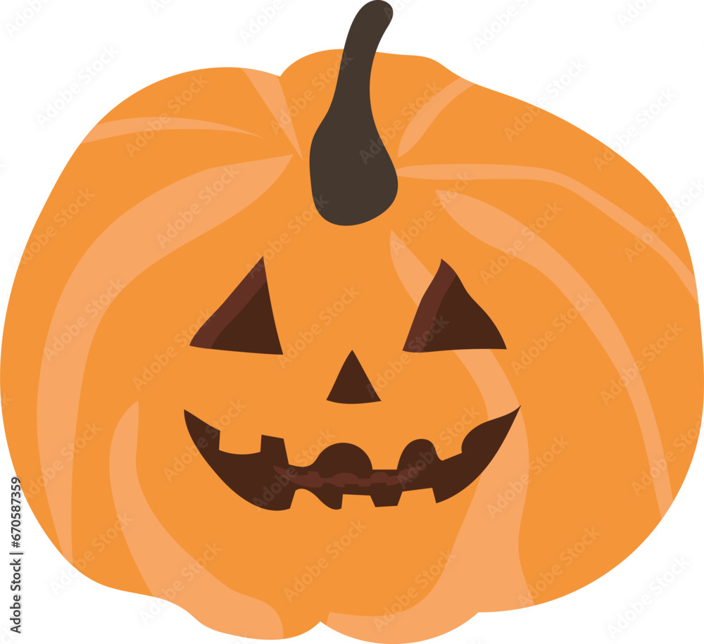 Fototapeta premium Halloween pumpkin illustration