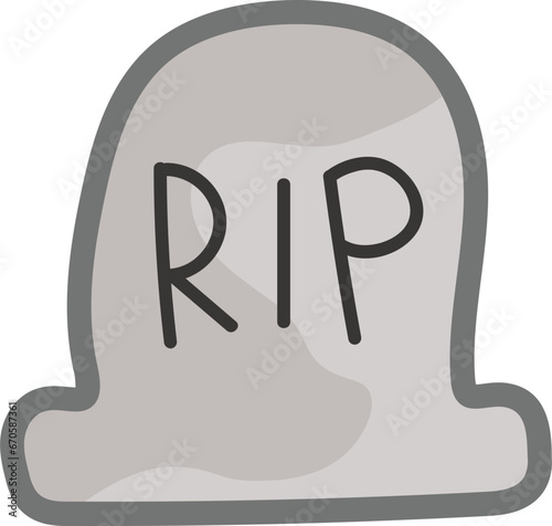 Stone grave illustration