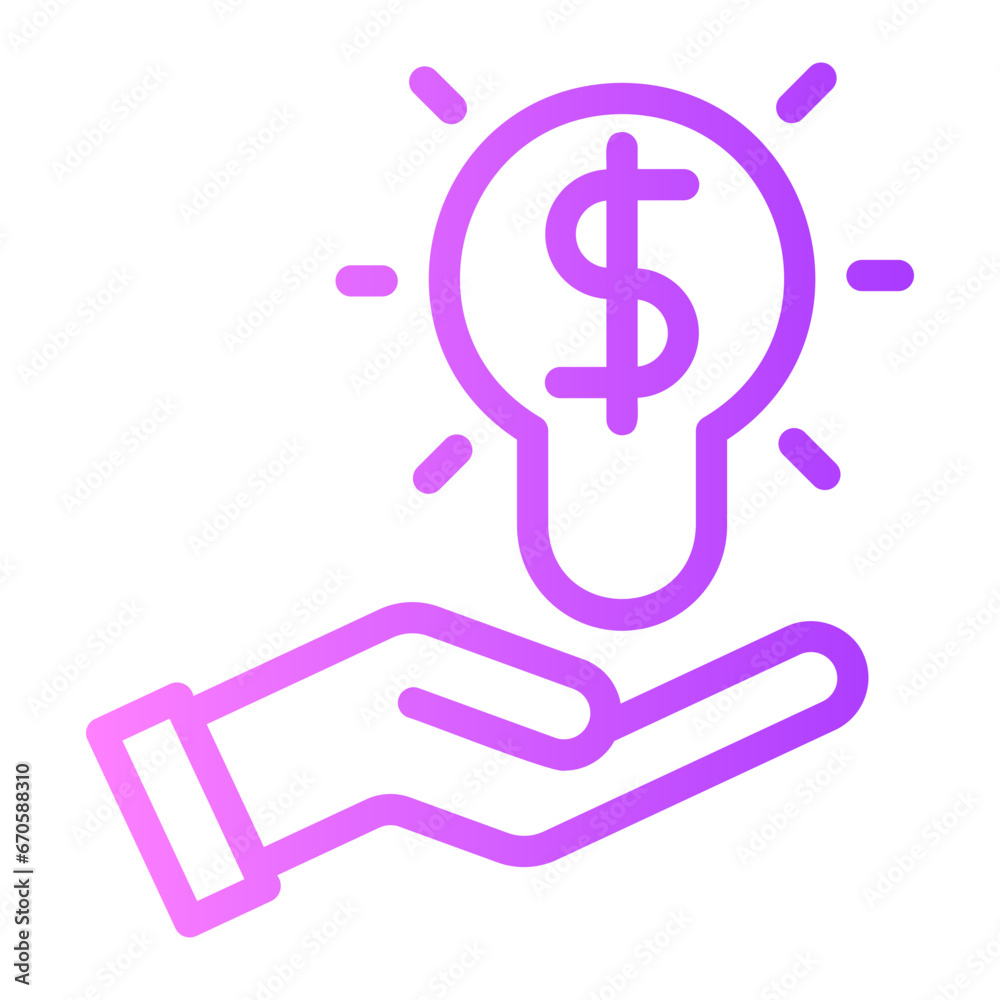 idea gradient icon idea gradient icon