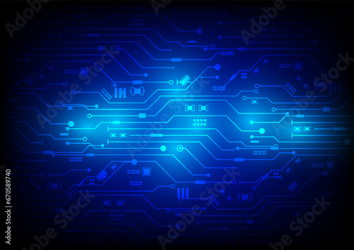 Digital technology world. vector futuristic circuit board, Electronic motherboard, Communication and engineering concept, Hi-tech digital technology concept.