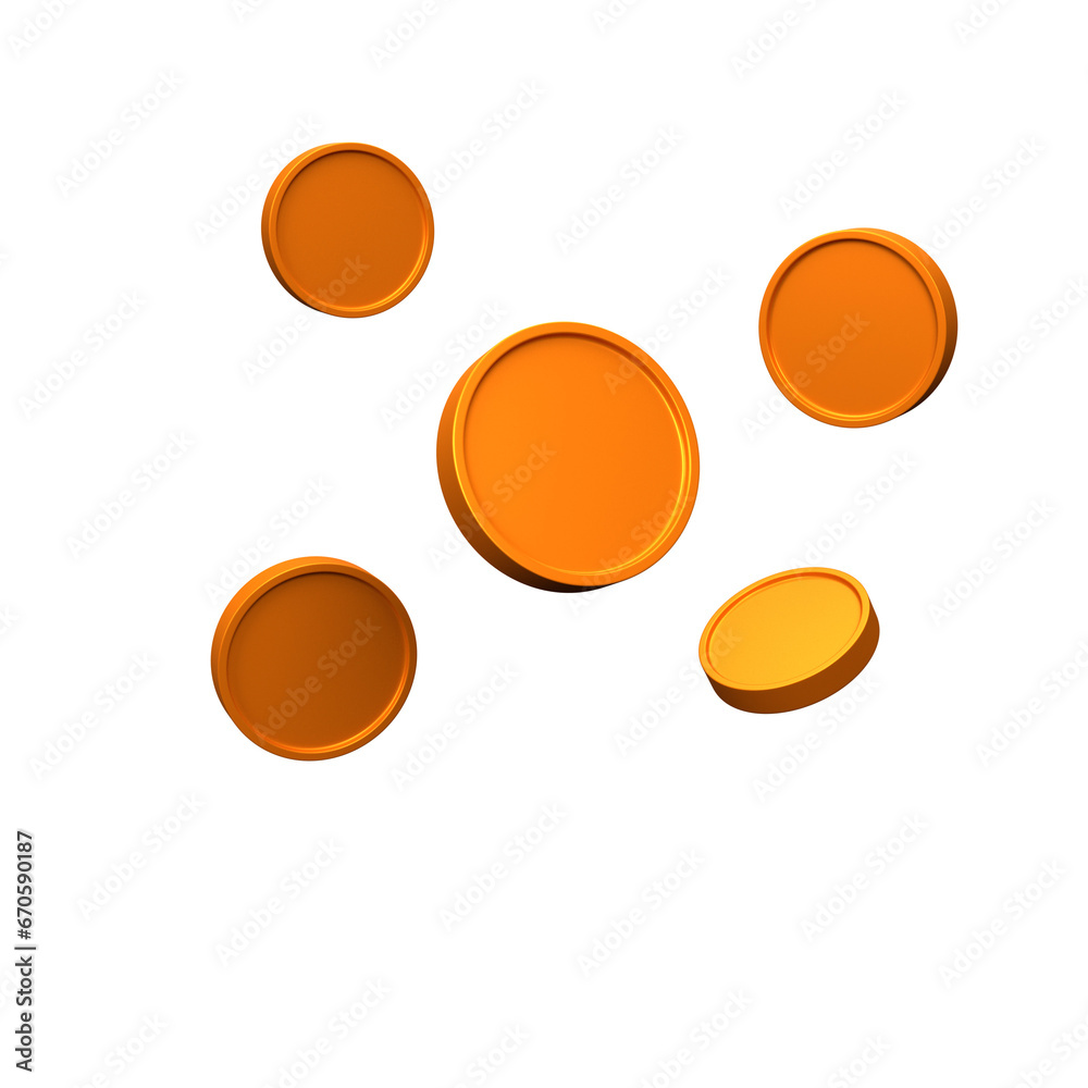 3d icon coin set 3d icon coin set