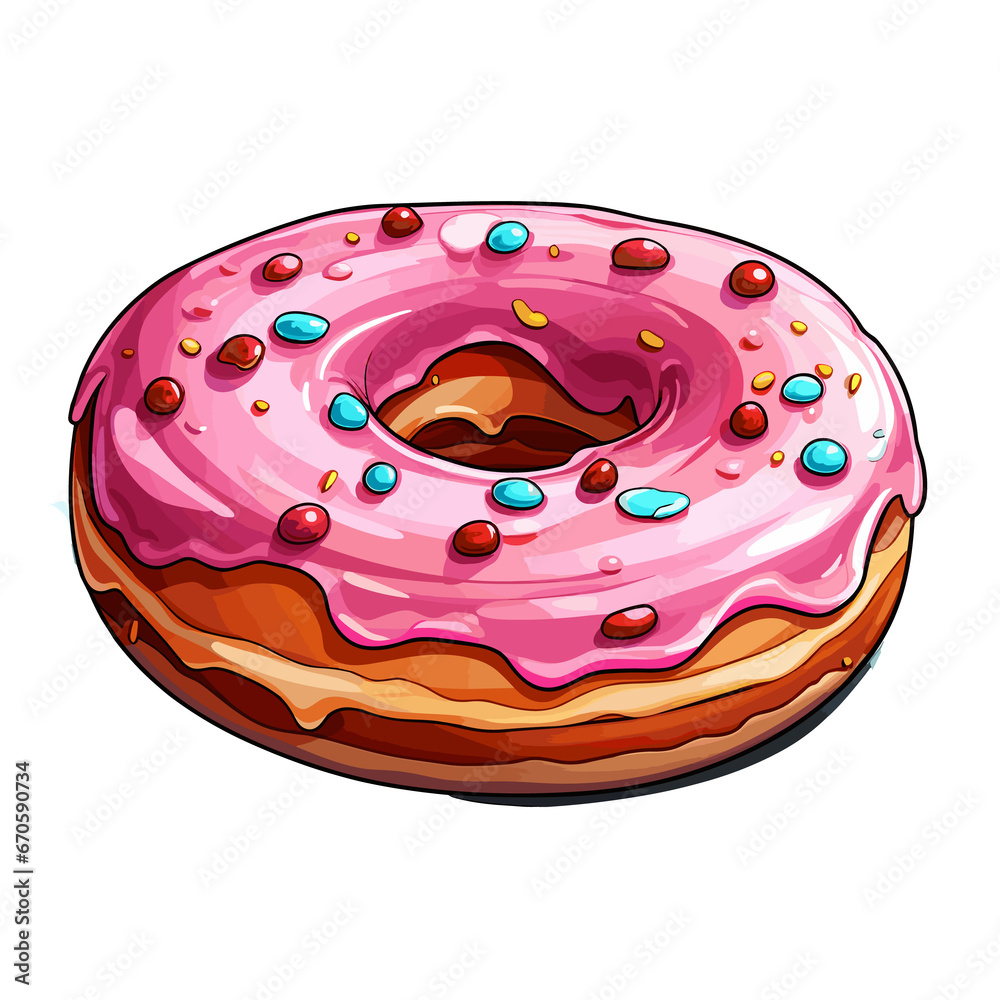 Floating Doughnut , Cartoon , Illustration, Cartoon PNG Floating Doughnut , Cartoon , Illustration, Cartoon PNG