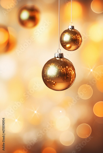 Christmas decoration with x mas ball  christmas tree