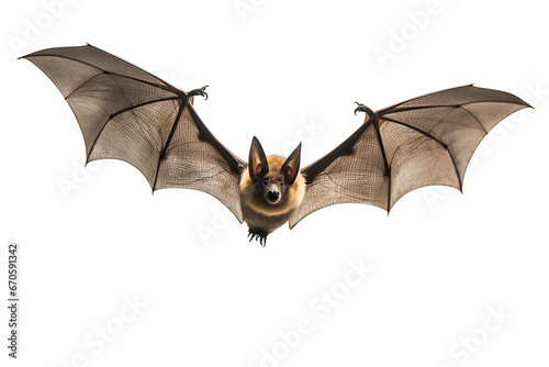 Bat, Bat Isolated On White, Bat On White Background, Flying Bat