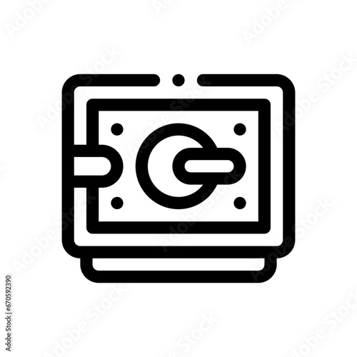 safebox line icon