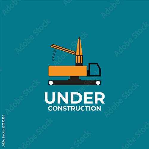 Crane logo car transport crane template photo