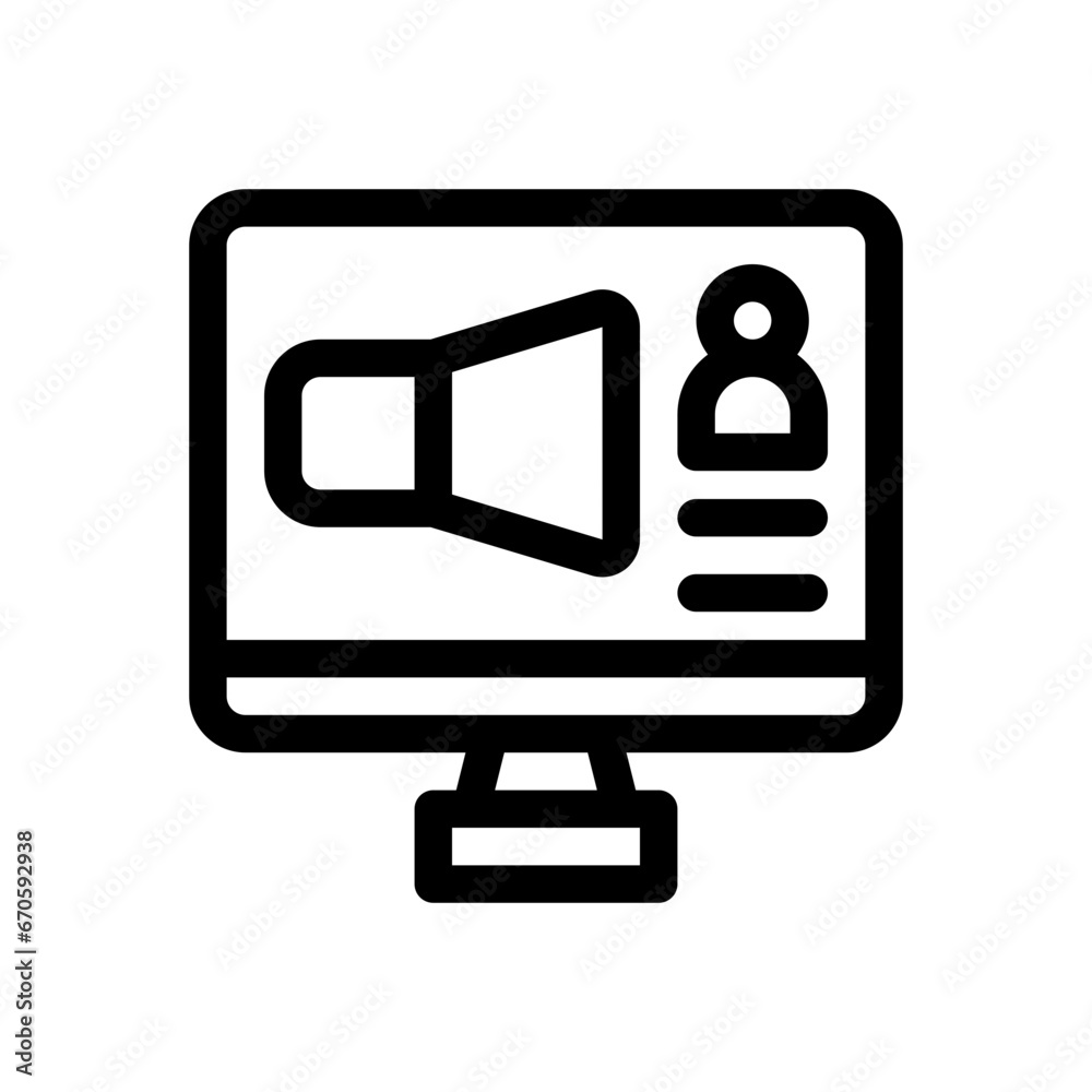 marketing line icon marketing line icon