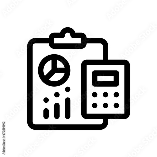 accounting line icon