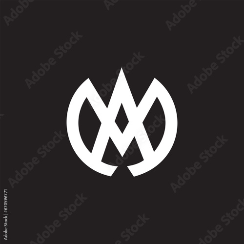 AA creative logo design and monogram logo photo