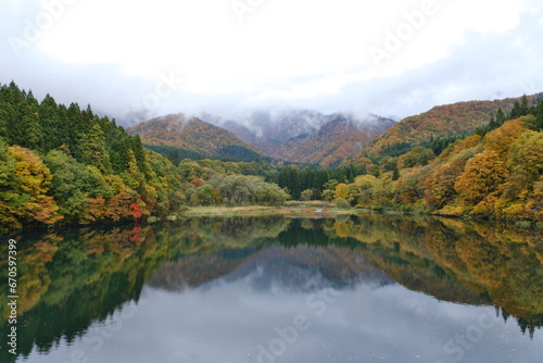 秋の大源太キャニオン、秋の大源太湖 Daigenta Canyon in autumn