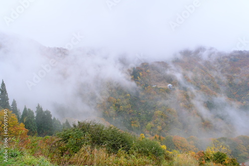 湯沢高原から見える景色、曇り View from Yuzawa Plateau