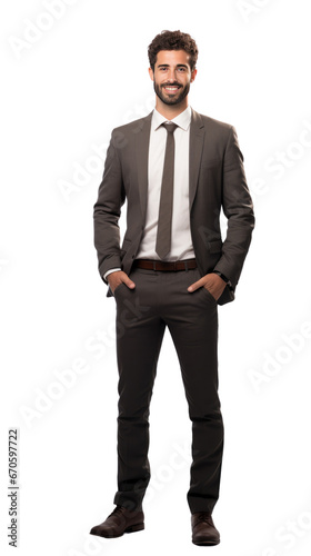 Young Handsome Latin businessman in formal wear portrait of confident businessman.isolated white background, remove background