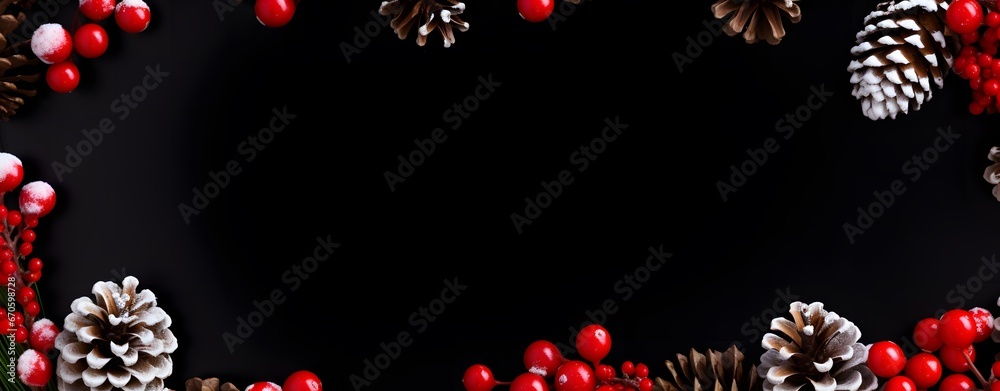tour de page décoration de noël, généré par IA tour de page décoration de noël, généré par IA