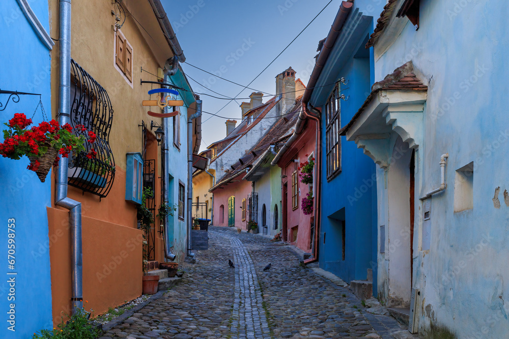 On the streets of Sighisoara