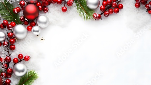 tour de page décoration de noël, généré par IA