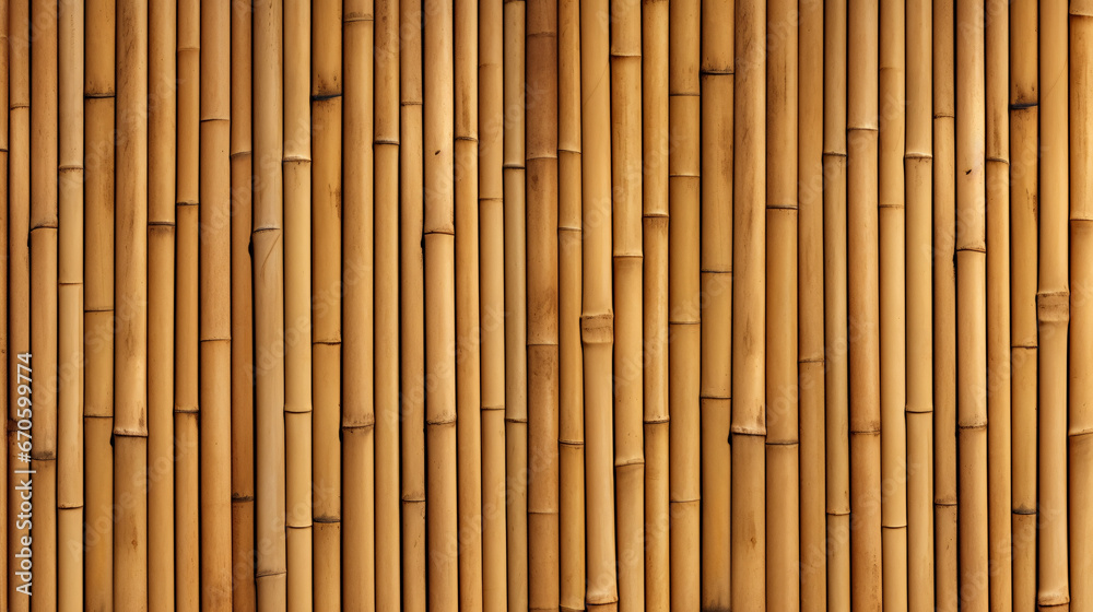 Authentic Bamboo Wall Texture - Design for Natural Interior Enhancements and Zen-inspired Décor. Authentic Bamboo Wall Texture - Design for Natural Interior Enhancements and Zen-inspired Décor.