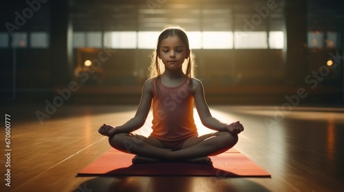 child doing solo yoga