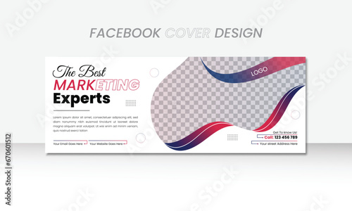Modern Business Facebook Cover Design. Social media business banner design template. Business promotion Facebook cover or social media cover template