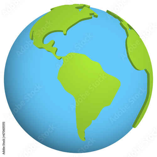Fototapeta Naklejka Na Ścianę i Meble -  Globe earth world sign.  planet, 3d map on the ball shape. Digital surface countries, concept design for ecology and communication, worldwide icon.