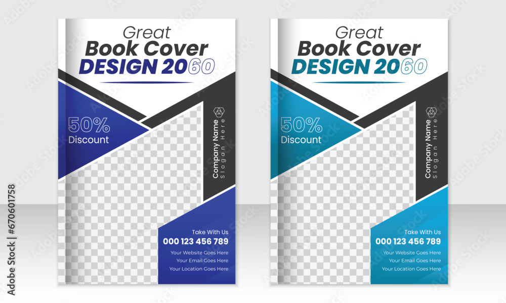 Modern Background Business Book Cover Design Template Design.