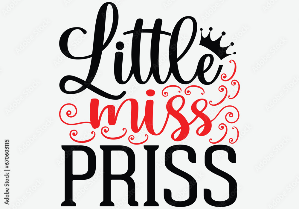 Little Miss Priss T Shirt Gift