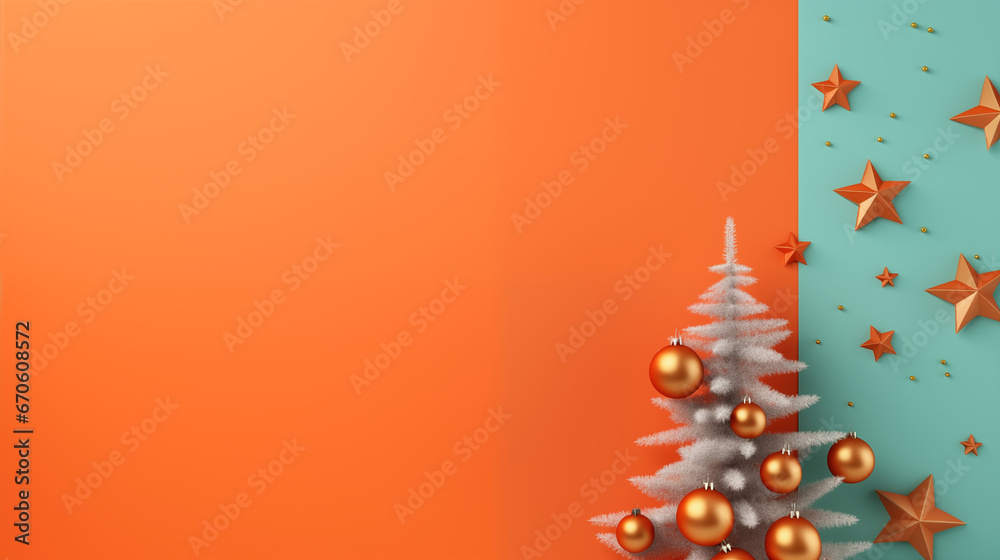 Świąteczne tło na życzenia Bożonarodzeniowe. Mockup, baner na święta Bożego Narodzenia.