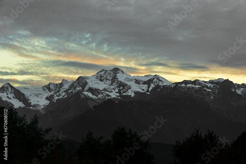 Stunning shot of the mountainous landscape of Svaneti  Georgia