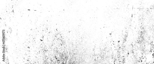 Vector distressed texture transparent background with black and white colors.