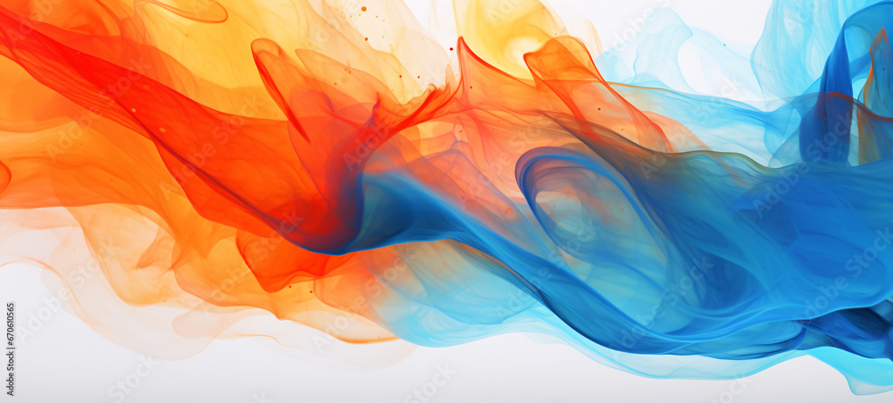 Fiery Abstract Acrylic Paint Close-Up, Perfect for Vibrant and Striking Wallpaper Designs