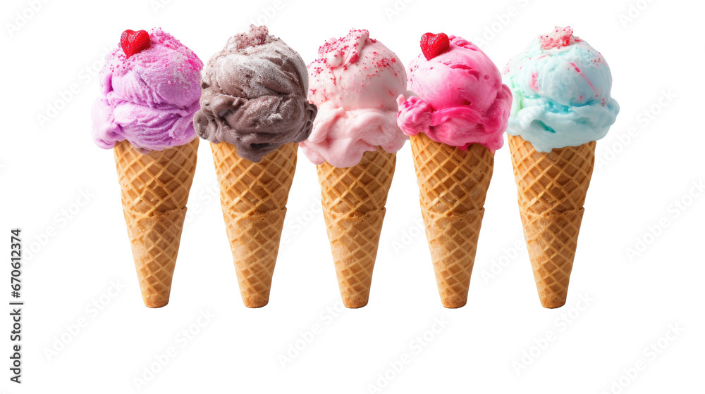 Ice-cream scoop on transparent background Ice-cream scoop on transparent background