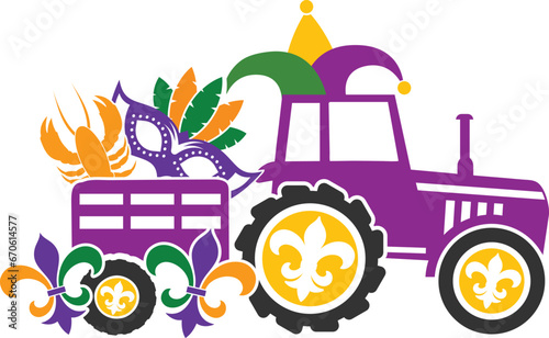 Mardi Gras Tractor