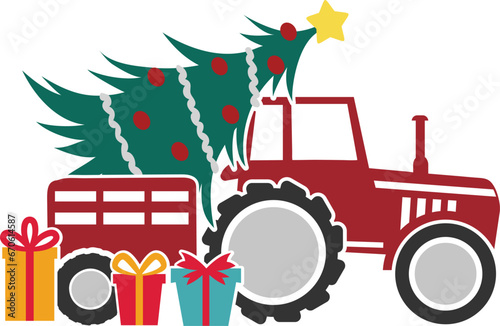 Christmas Tractor