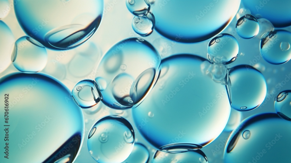 Water bubbles. Generative Ai