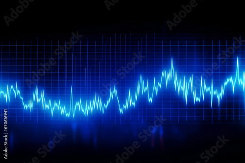 Line technology chart wave science illustration background graph