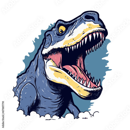 Dinosaur Tyrannosaurus Rex SVG Files Cute Cat Illustrations Vector Art