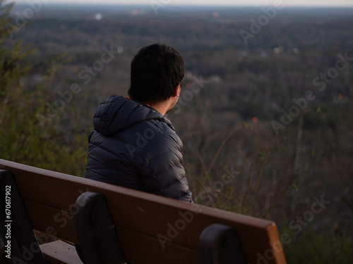 Looking into the landscape