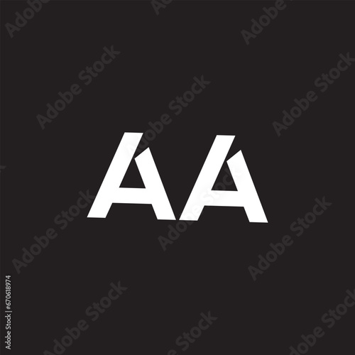 AA creative logo design and monogram logo photo