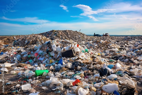 Trash landfill pollution plastic environment