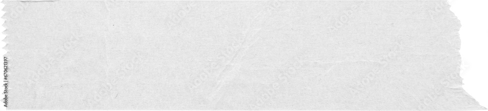 White adhesive paper tape isolated on white background - obrazy, fototapety, plakaty 