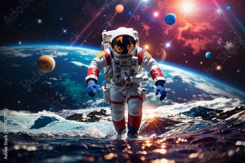 Astronaut walking 