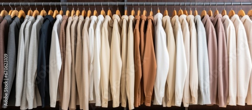 Men's clothing displayed in a fashion store.
