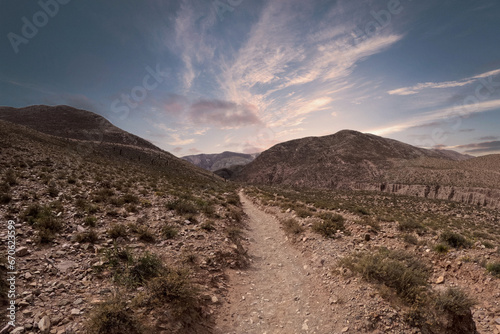 Mountain landscape in Tilcara  Jujuy Province  Argentina