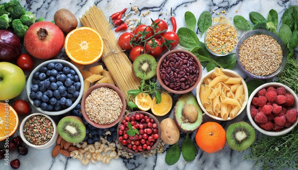 Ingredients for cooking healthy food