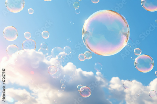 Light and Airy soap Bubbles Backdrop 
