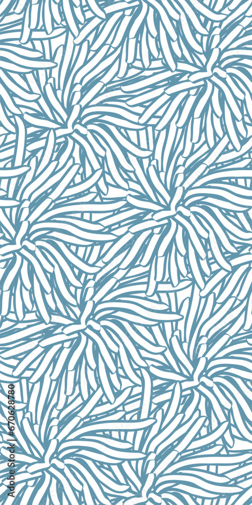 nautical line meadow doodle Scandinavian contemporary seamless pattern design fabric printing monochrome stylish modern textured