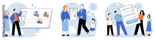 Child benefit. Vector illustration. Child benefits serve as aide in ensuring children have access to essential resources Allocating funds to child benefits helps families manage their financial