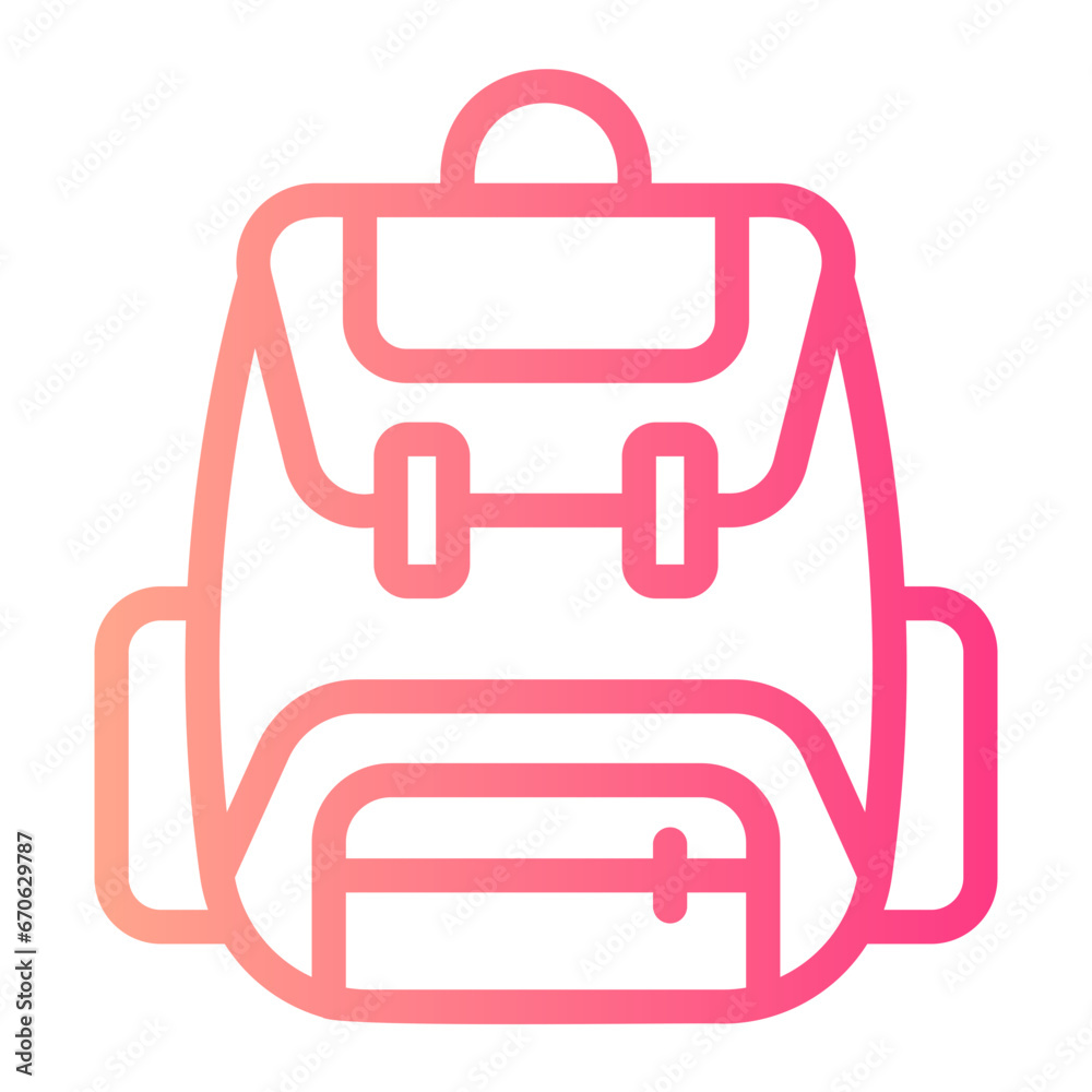 Backpacker gradient icon Backpacker gradient icon