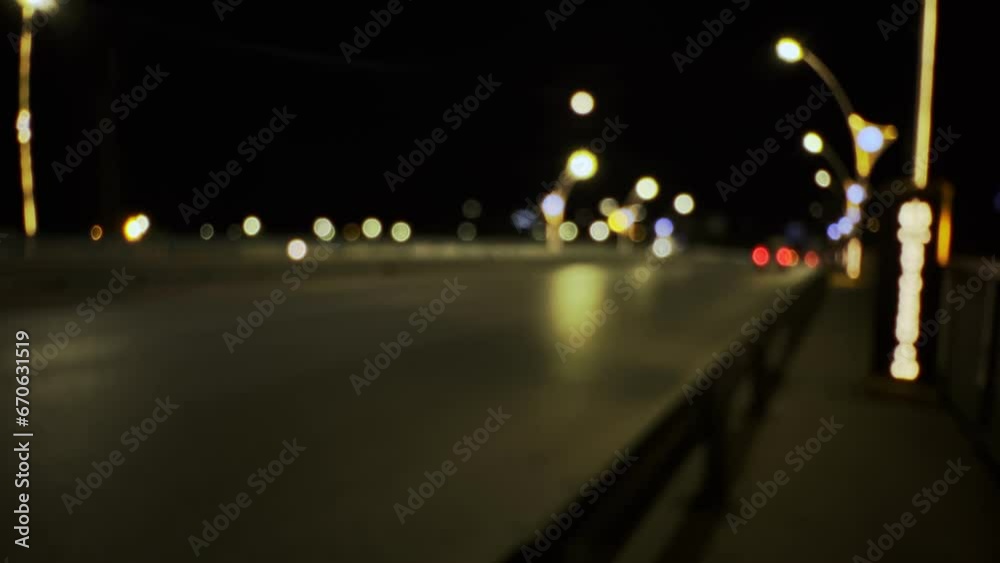 Crowded Blurry Car Traffic at Night Crowded Blurry Car Traffic at Night